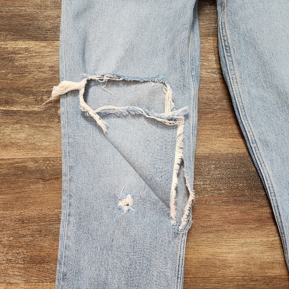 ABERCROMBIE & FITCH THE 90’S STRAIGHT ULTRA HIGH RISE CURVE LOVE JEANS SIZE 4 - Picture 3 of 8
